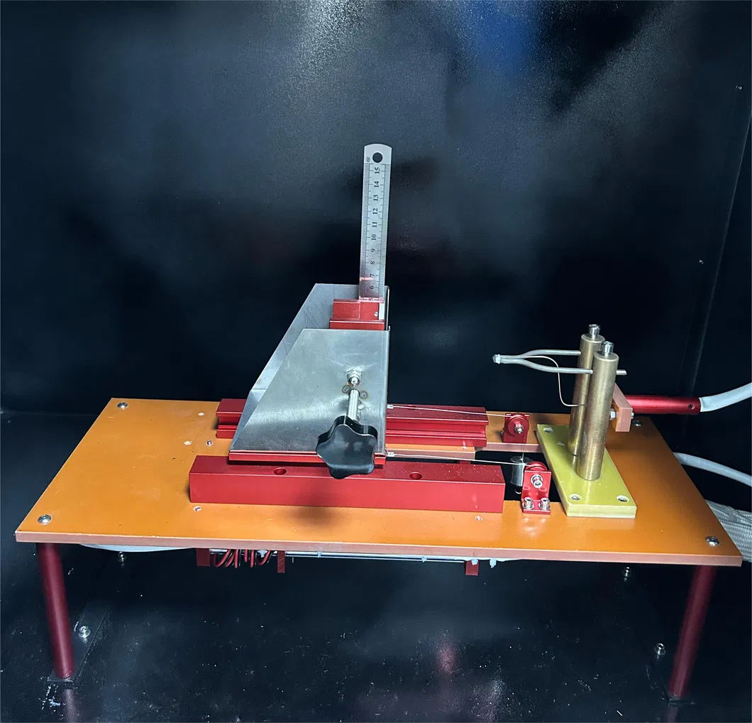 Tuş basma lastik test odası parlak tel yanma dikey yanıcılık tester 1